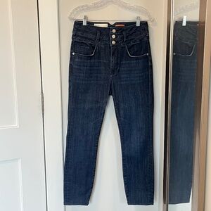 Anthropologie Pilcro High Rise Skinny Dark Blue Denim